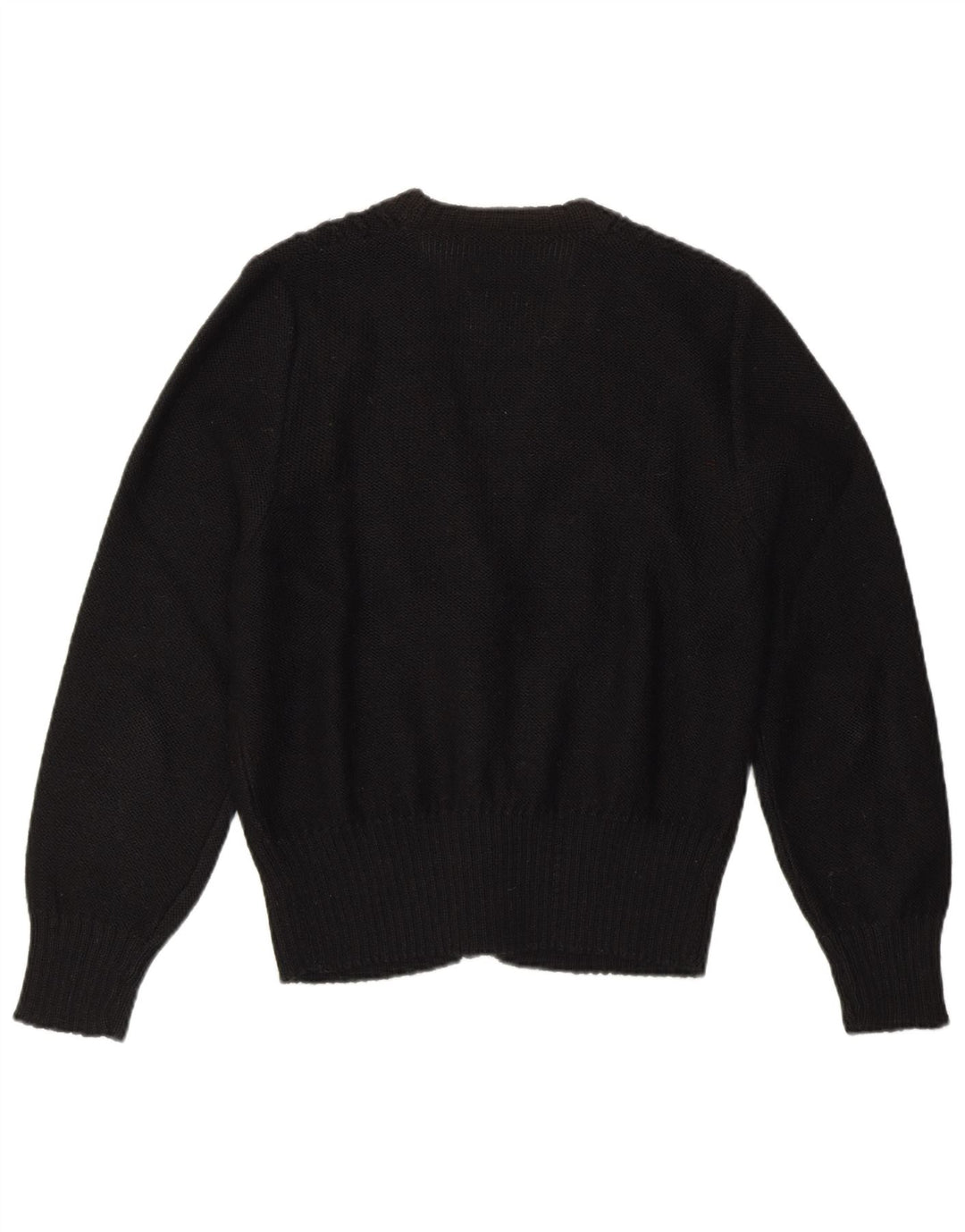 Vintage dame cardigan sweater UK 10 Small Black