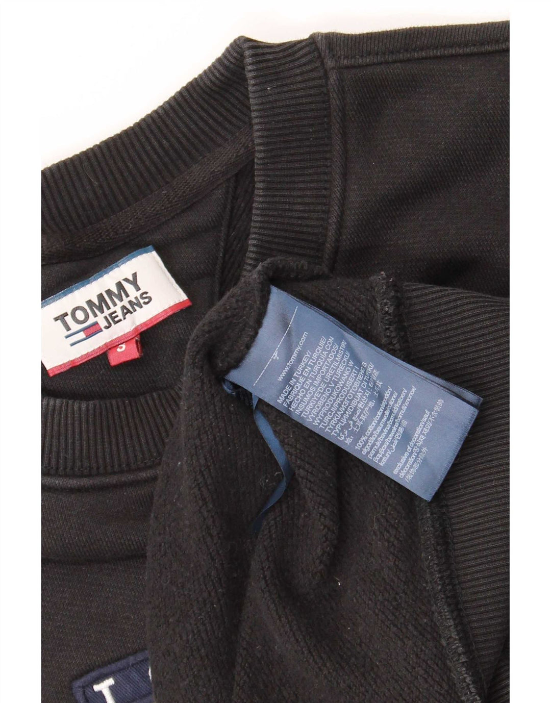 Tommy Hilfiger Herre Grafisk Sweatshirt Jumper Lille Sort Bomuld