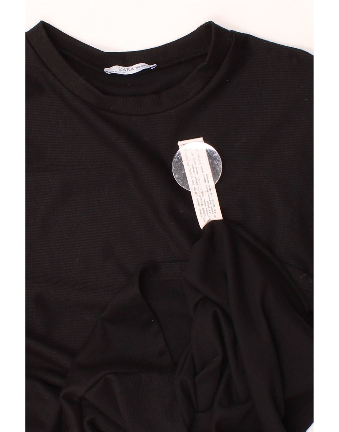 ZARA Womens Jumper Dress UK 12 Medium Black Polyester Vintage Zara and Second-Hand Zara from Messina Hembry 