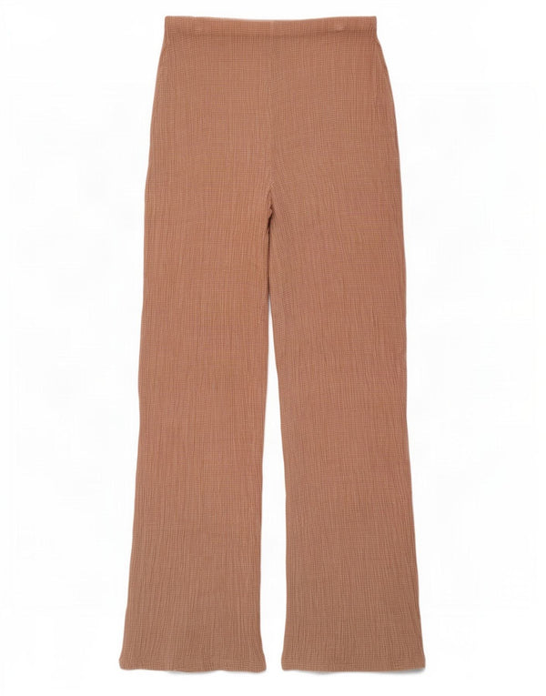 Zara Womens Loose Fit Casual Trousers Medium W28 L32 Beige Lyocell