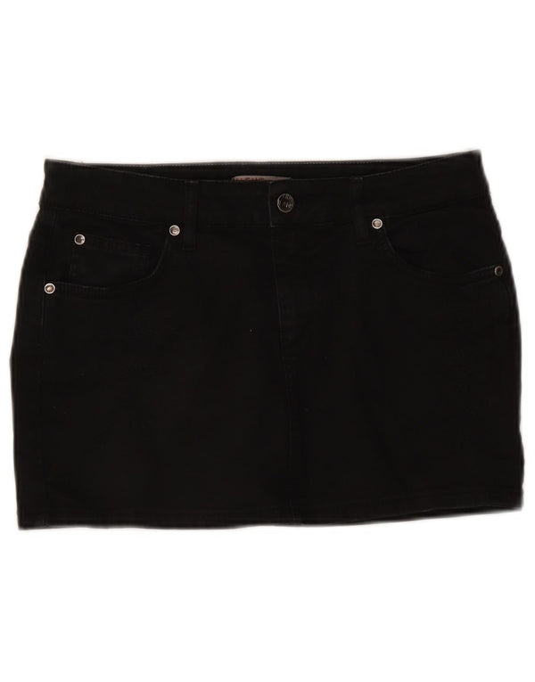 Liu Jo Dame Mini Denim Nederdel W28 Medium Sort Bomuld
