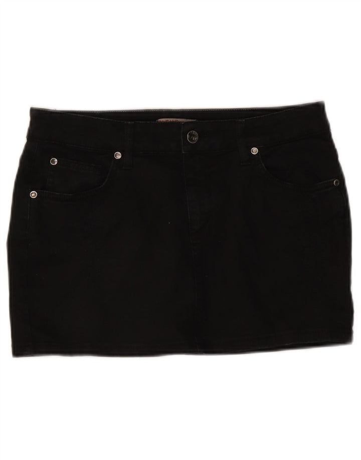 Liu Jo Dame Mini Denim Nederdel W28 Medium Sort Bomuld