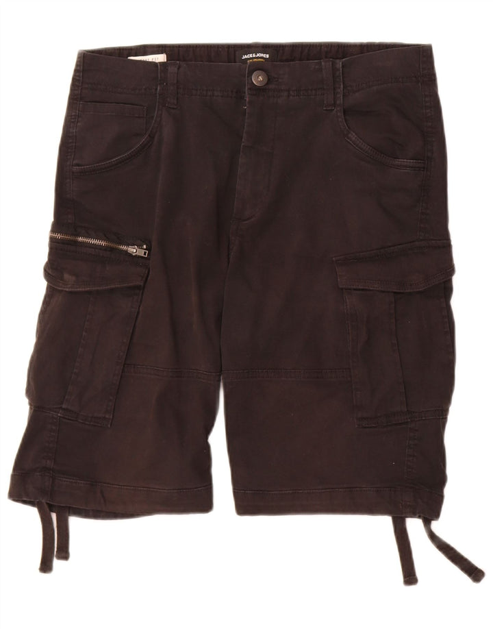 Jack & Jones Herre Cargo Shorts Medium W32 Sort Bomuld