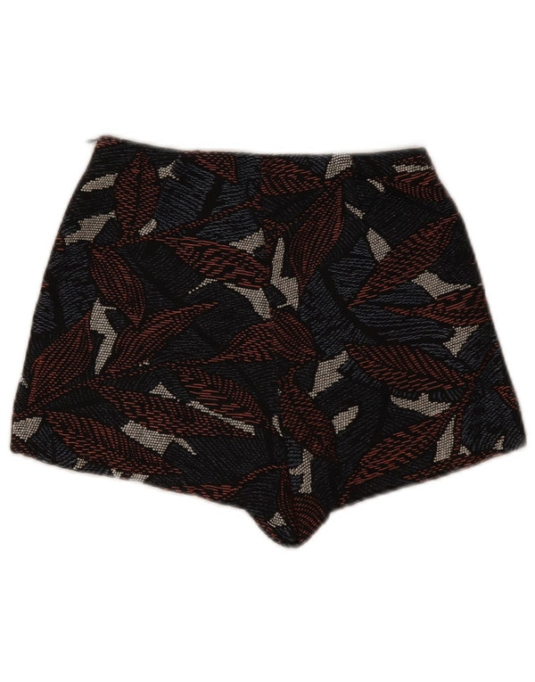 Zara Womens Trafaluc abstrakt mønster shorts XS W24 flerfarvet