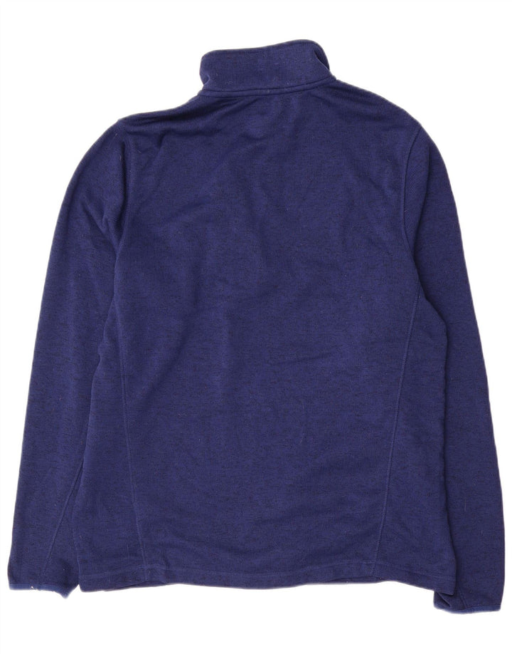 FILA Sweatshirt med lynlås til mænd, stor marineblå polyester