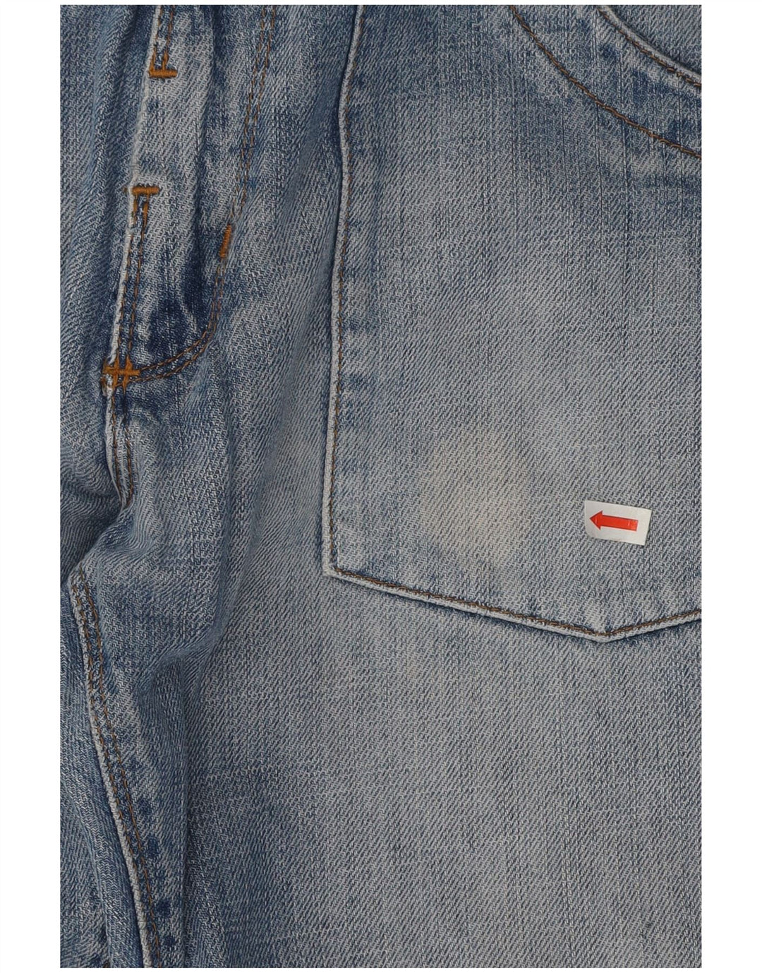 Lee Herre Dillon Patch Straight Jeans W30 L29 Blå Bomuld