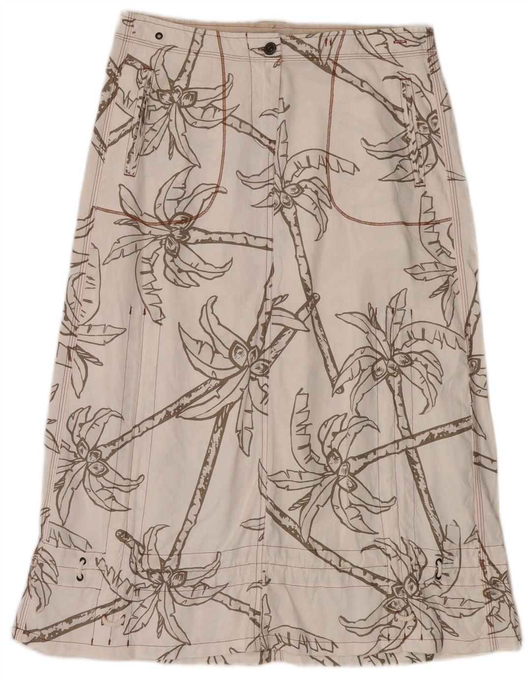 Murphy & Nye Dame Maxi Nederdel W30 Medium White Floral Bomuld