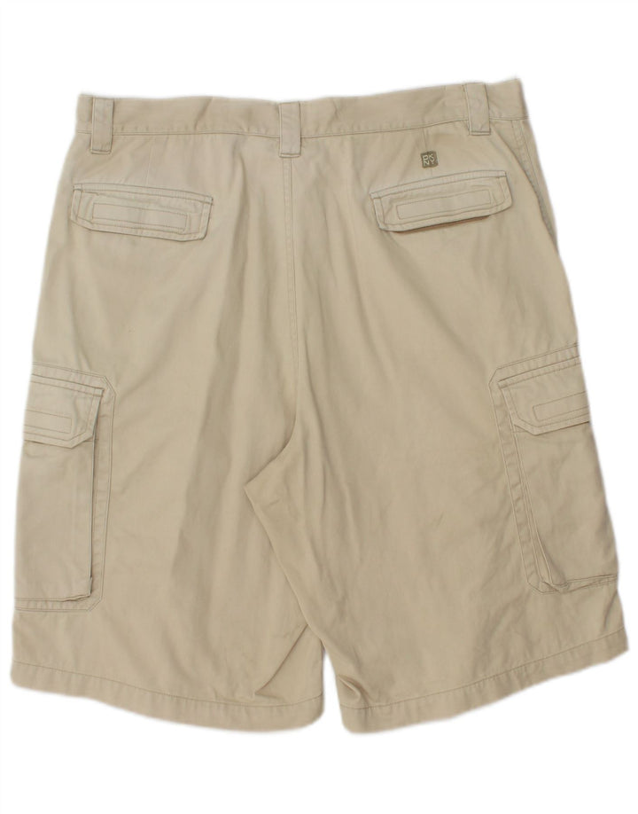 Dkny Herre Cargo Shorts W34 Stor Beige Bomuld