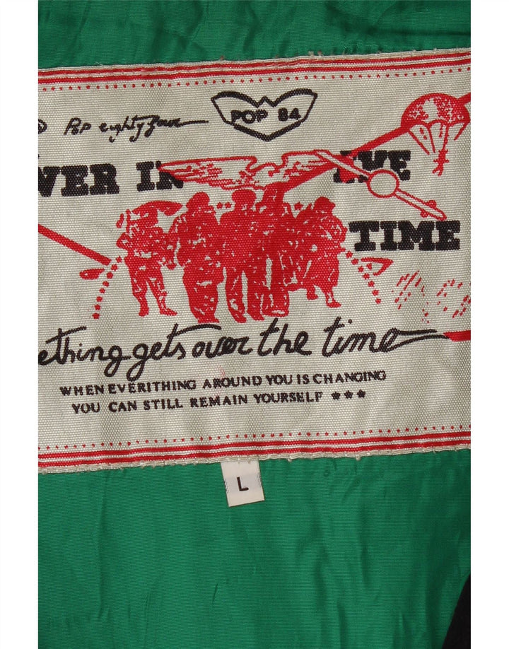 Vintage Herre Utility Jacket UK 40 Large Navy Blue