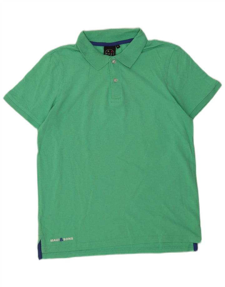 Maui and Sons herre poloshirt mellemgrøn bomuld