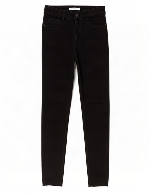 Zara Womens Skinny Jeans EU 38 Small W28 L28 Black Cotton