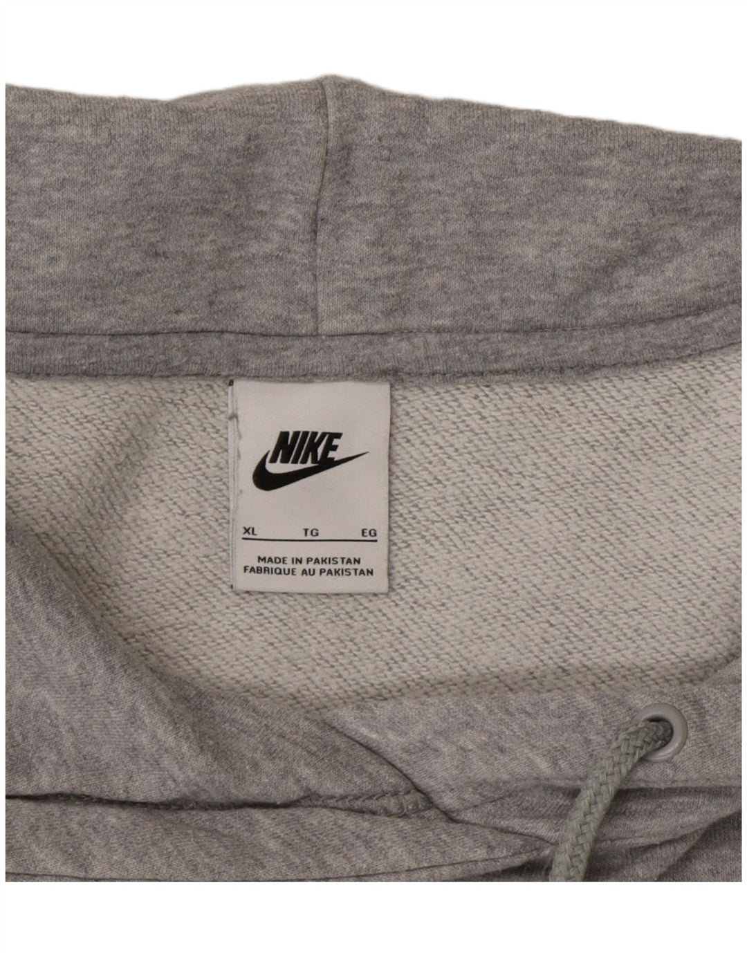 NIKE Womens Oversized Hoodie Jumper UK 18 XL Grey Vintage Nike and Second-Hand Nike from Messina Hembry 