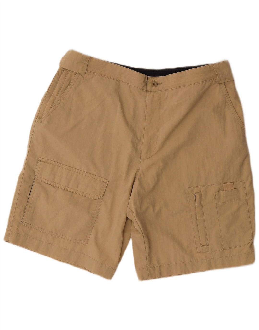 MARKS & SPENCER Herre Cargo Shorts W34 Large Beige Bomuld