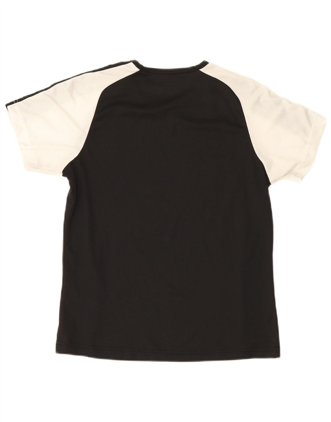 Champion Dame T-Shirt Top UK 12 Medium Sort Colourblock Polyester
