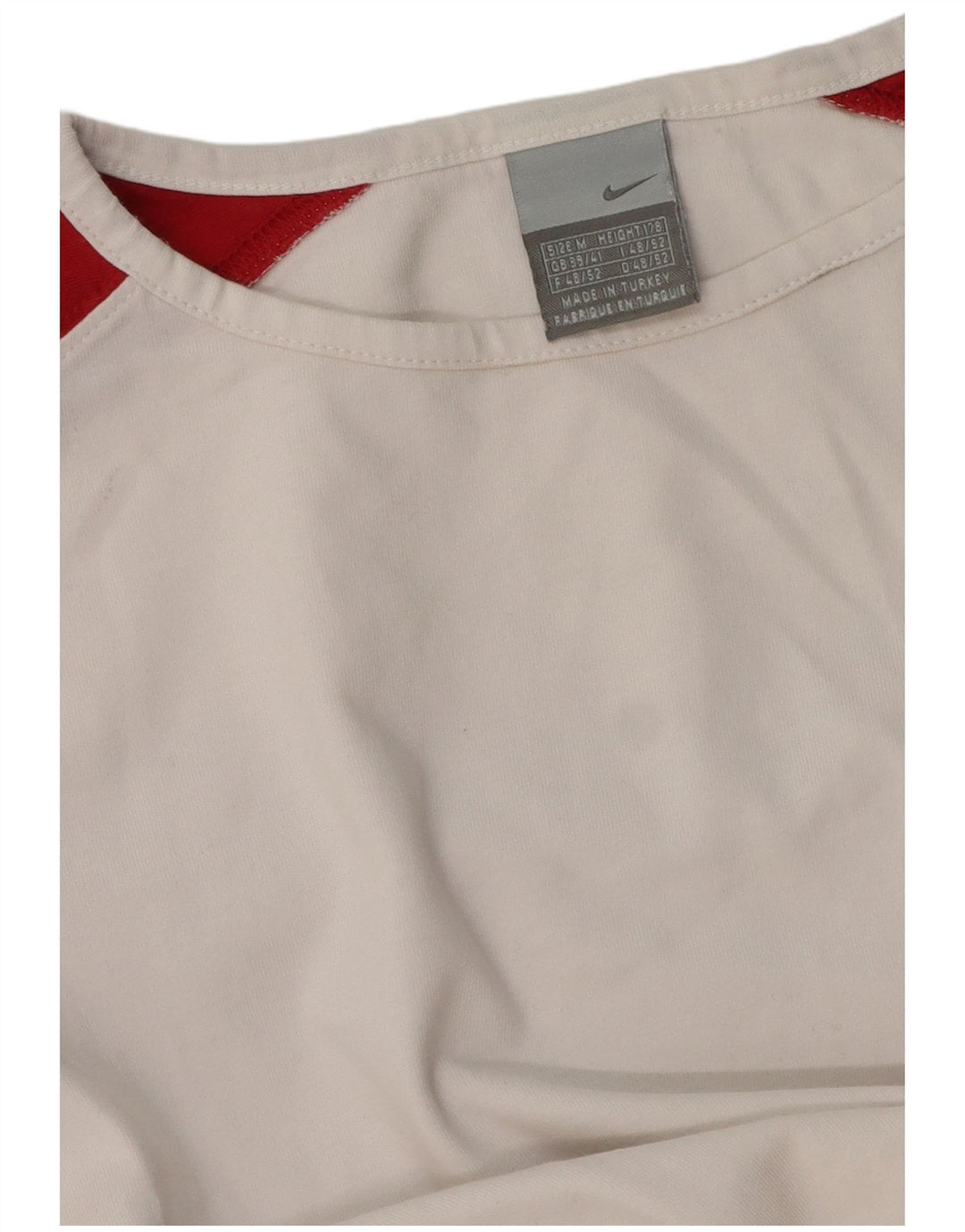 Nike Herre Top Langærmet UK 39/41 Medium White Colourblock