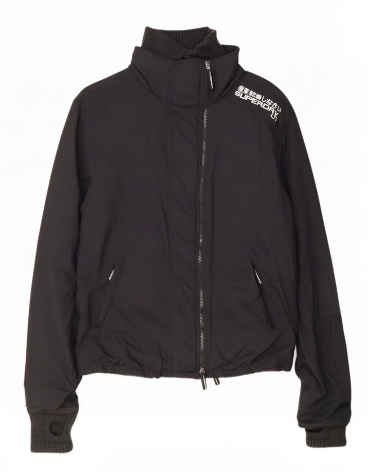 Superdry Regnjakke til kvinder UK 14 Medium Sort