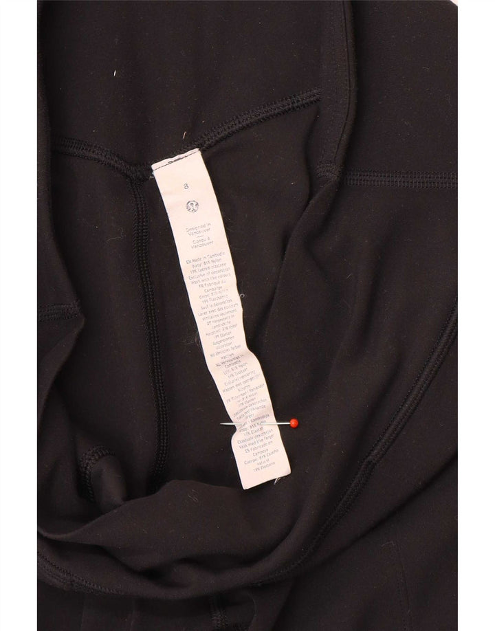 Lululemon Dame træningsdragt Bukser Joggers US 8 Medium Sort Nylon