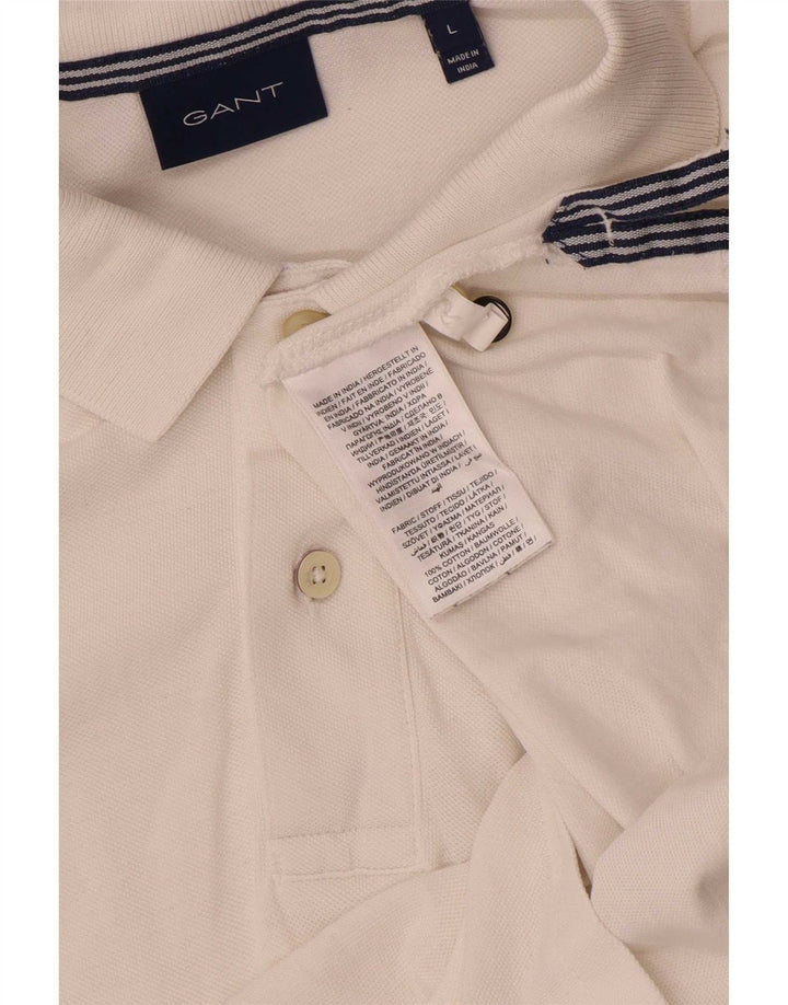 Gant Polo Shirt til mænd Stor hvid bomuld