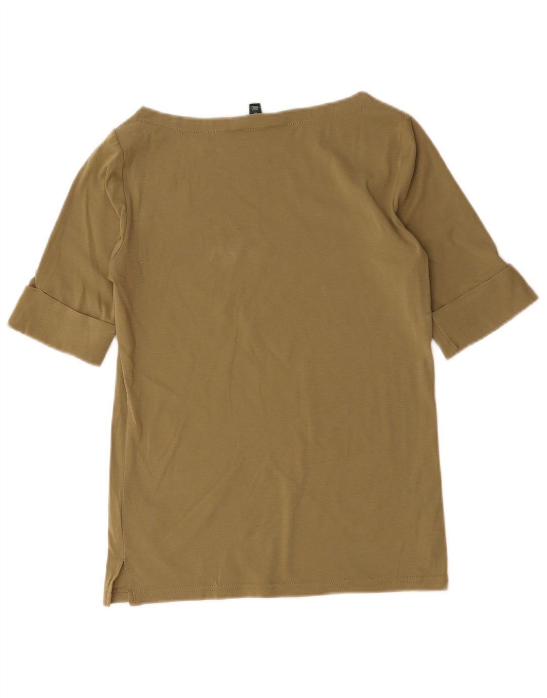 Ralph Lauren Damebluse Top UK 12 Medium Khaki Bomuld
