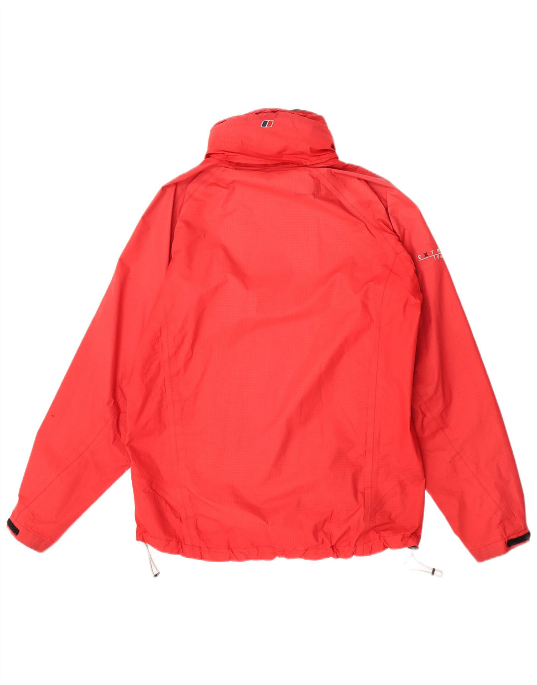 Berghaus Regnjakke med hætte til mænd UK 38 Medium Rød Nylon