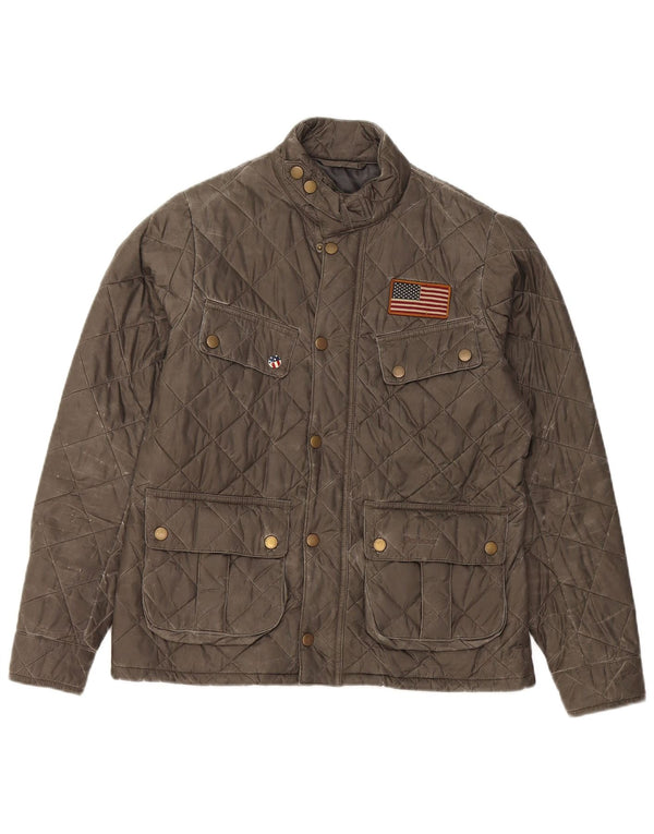 Barbour Boys Quiltet jakke 12-13 år XL Khaki Polyamid