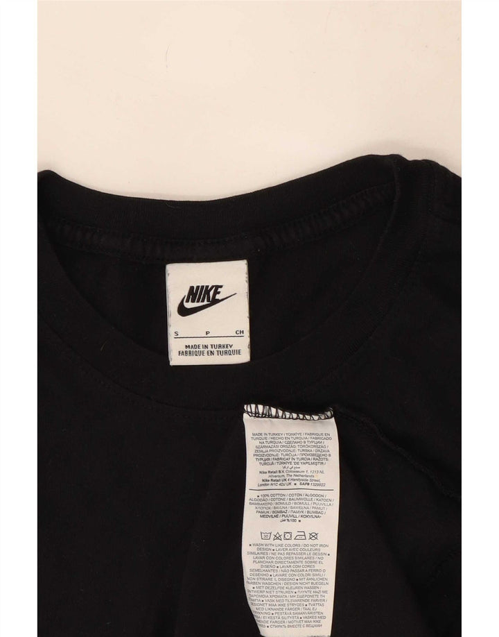 Nike grafisk T-shirt top til mænd, lille sort bomuld