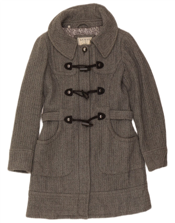 Guess Dame Duffle Coat UK 10 Small Grå Polyester