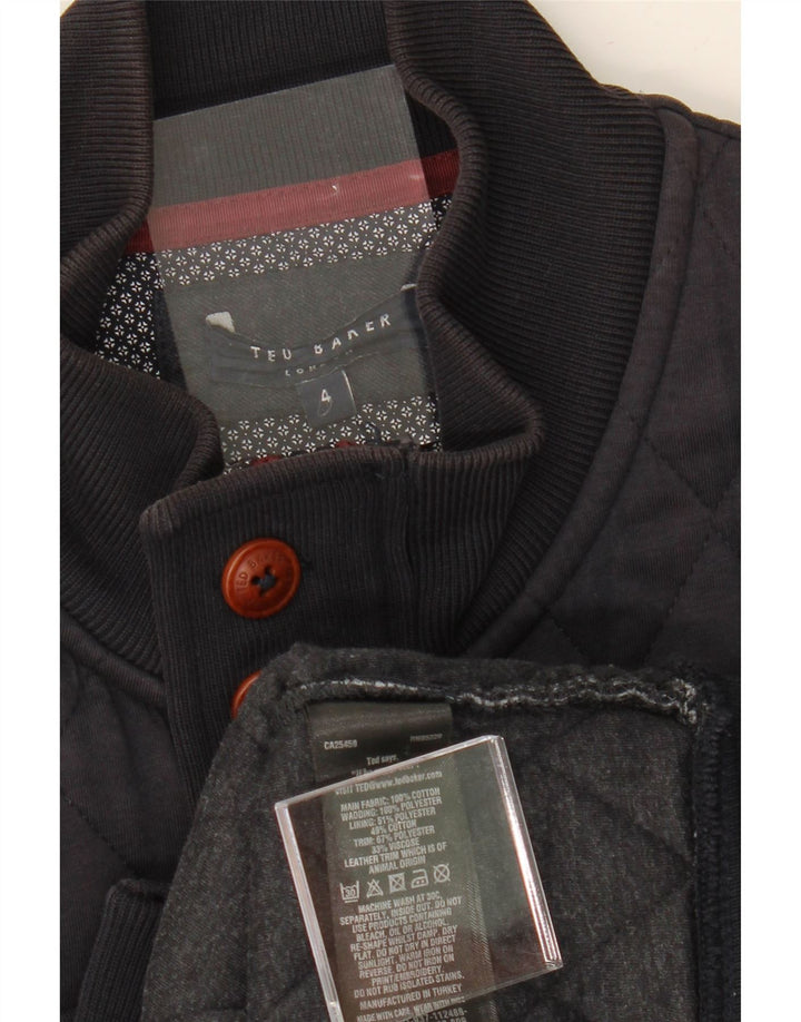 TED BAKER Mens Tracksuit Top Jacket Size 4 Large Navy Blue Cotton Vintage Ted Baker and Second-Hand Ted Baker from Messina Hembry 