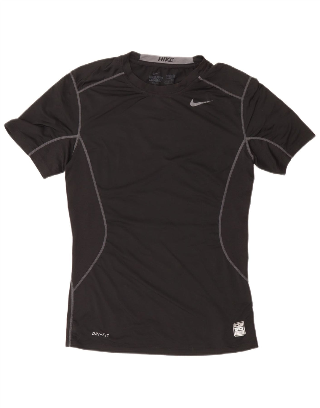 Nike Herre Pro Combat T-Shirt Top Lille Sort