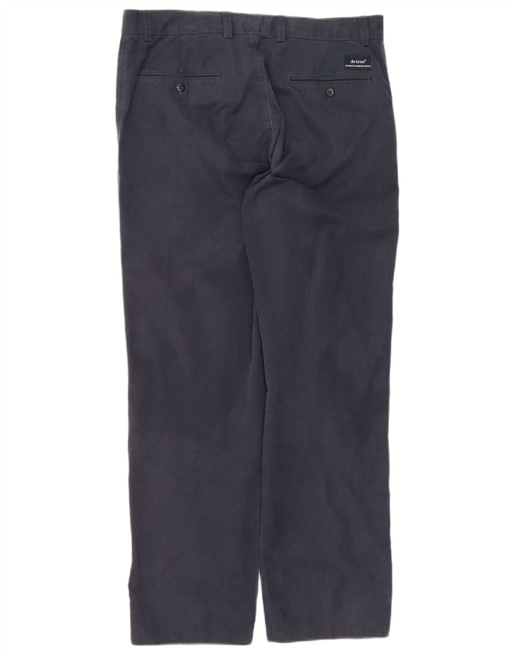 Avirex Herre Regular Chino Bukser W34 L30 Marineblå Bomuld