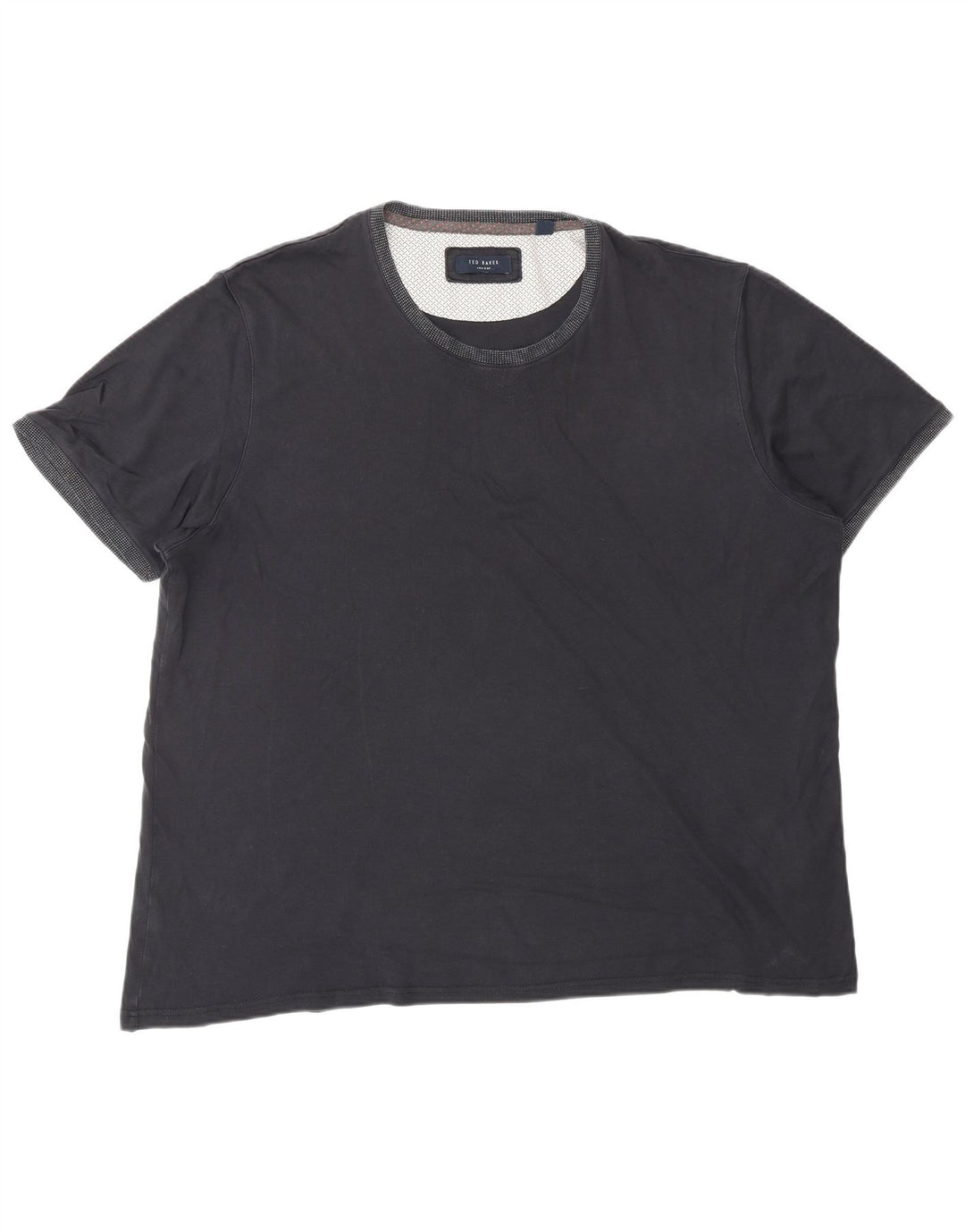 TED BAKER Herre T-Shirt Top 2XL Marineblå Bomuld