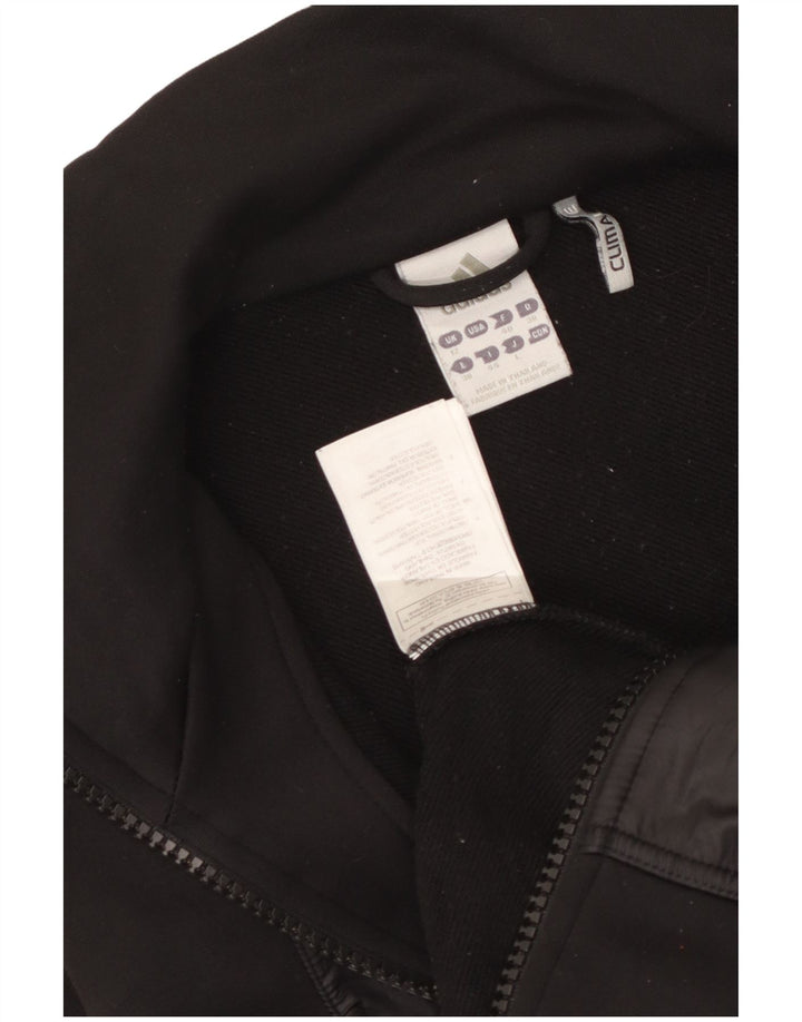 Adidas Dame Climalite Træningsdragt Topjakke UK 12 Medium Sort Polyester