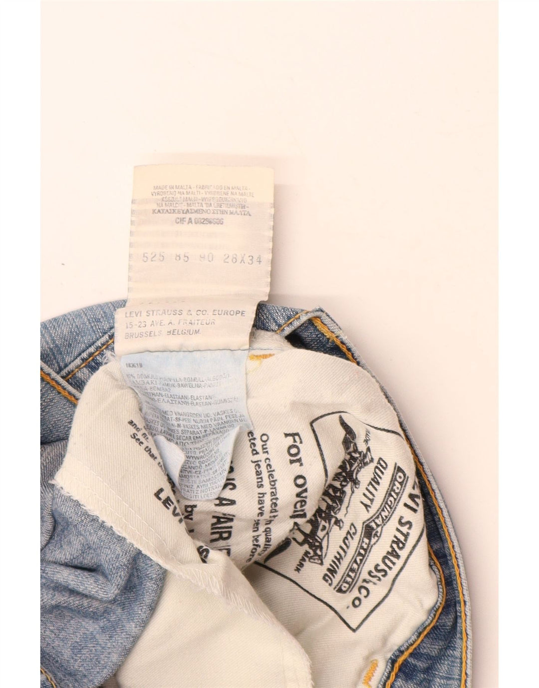 LEVI'S Dame Bootcut Jeans W28 L34 Blå Bomuld