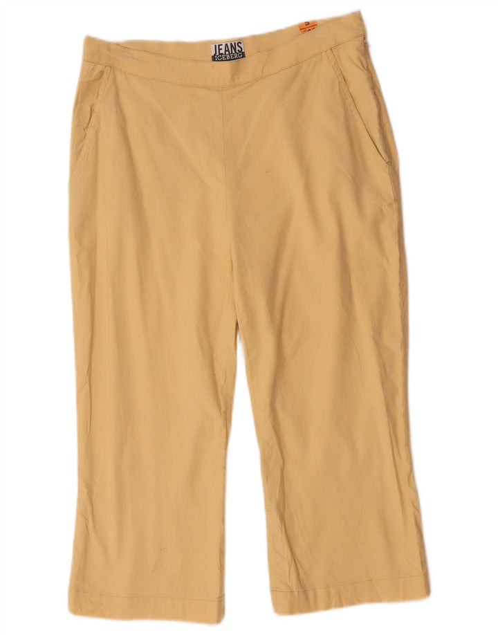 Iceberg Dame Capri Bukser IT 44 Medium W30 L19 Beige Linned