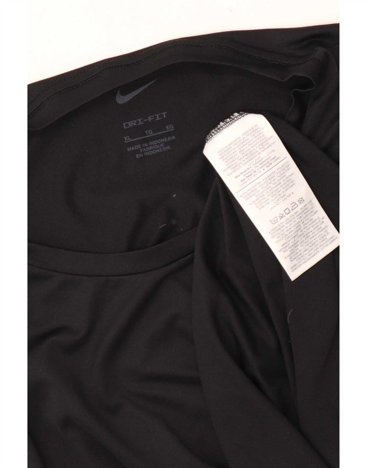 Nike herre Dri Fit T-shirt top XL sort polyester