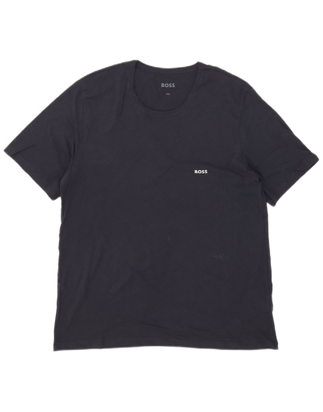 Hugo Boss Herre T-Shirt Top 2XL Marineblå Bomuld