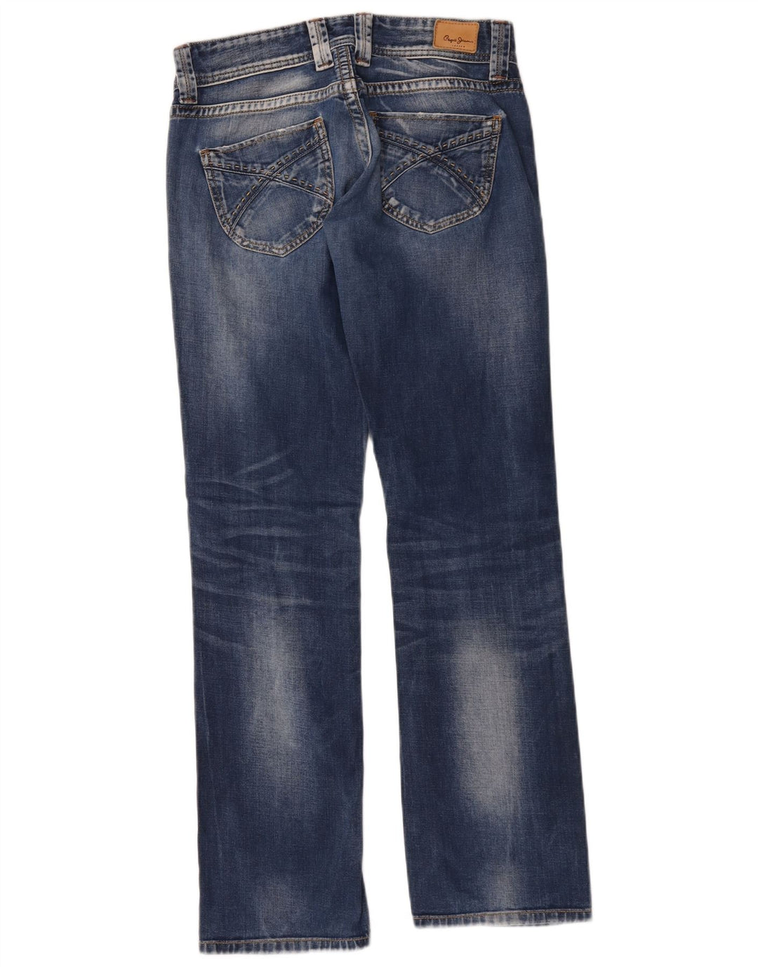 PEPE Jeans Dame Bootcut Jeans W27 L32 Blå Bomuld