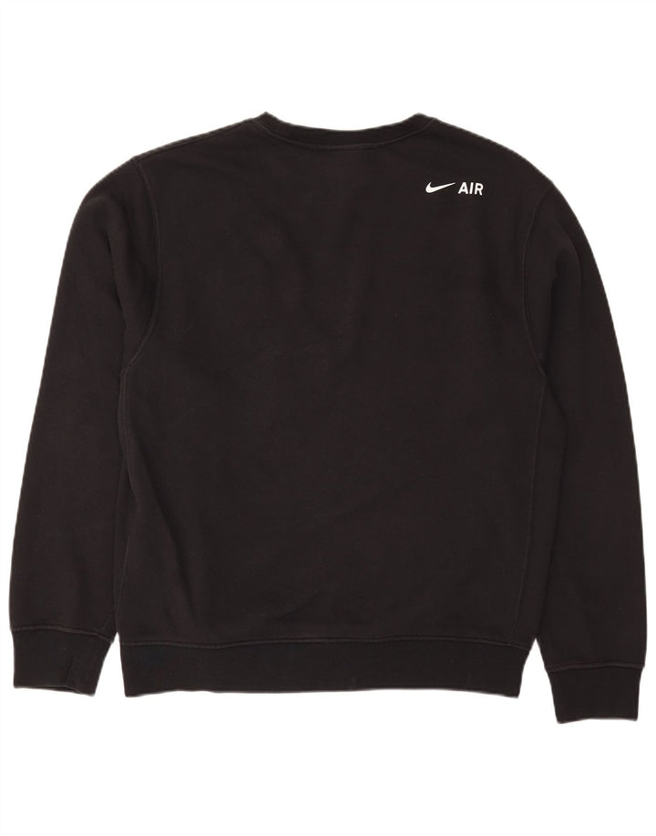 Nike Herre grafisk sweatshirt Jumper Medium Sort Bomuld