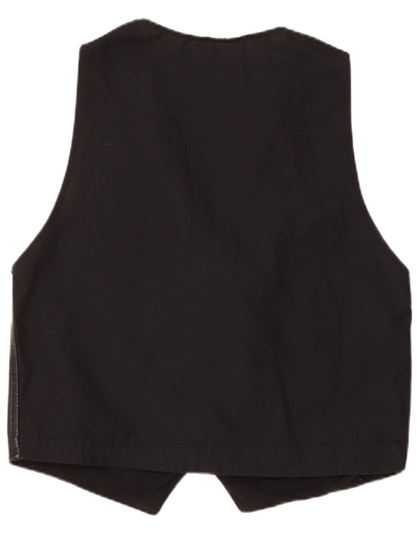 Vintage herre lædervest medium sort