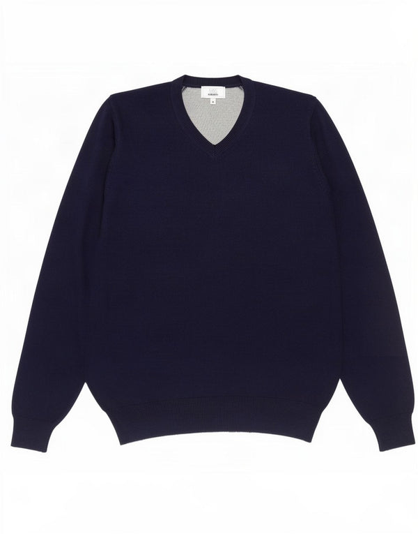 Marks & Spencer Herre Regular Fit V-hals sweater Medium Navy Blue