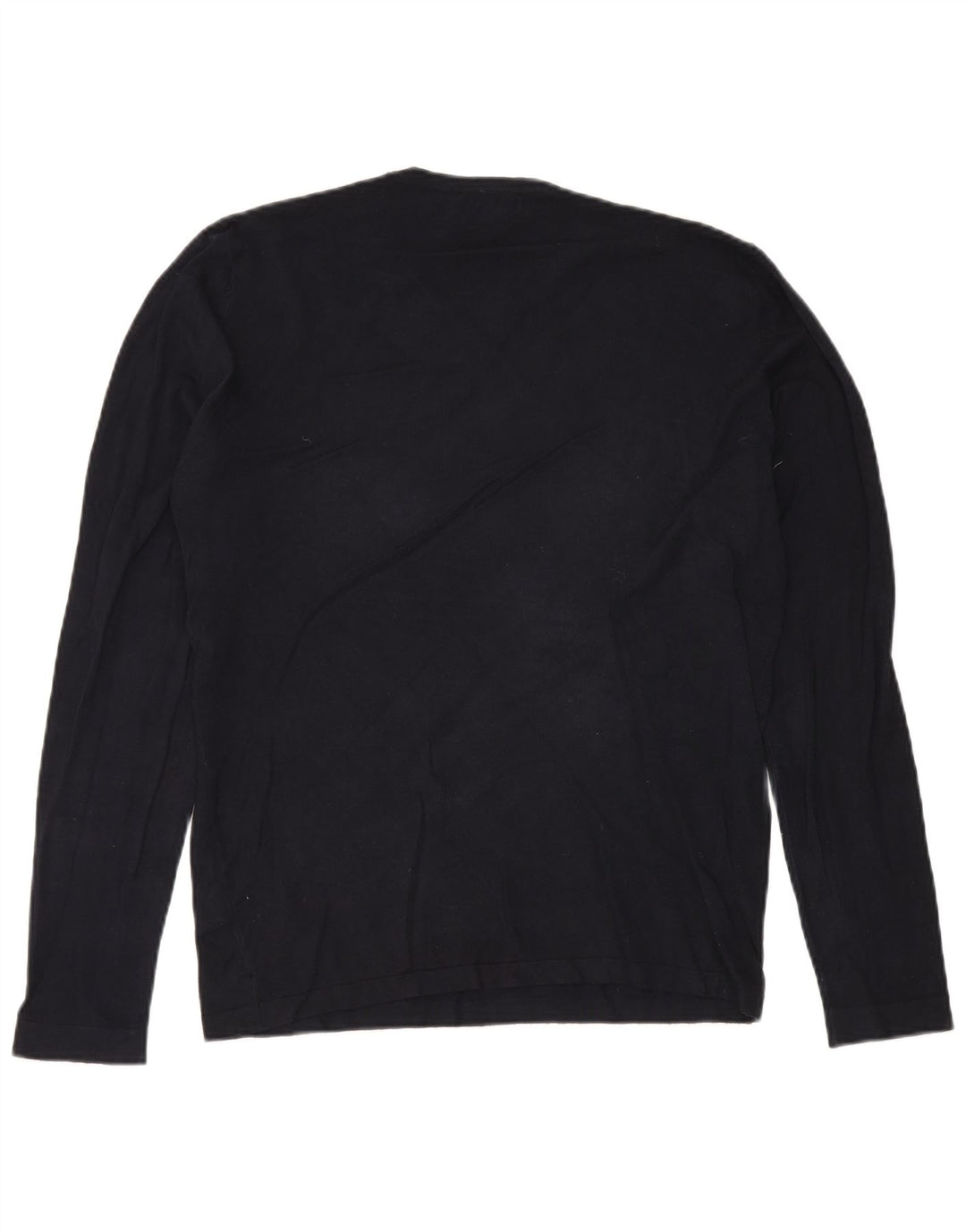 ZARA Herre sweater med rund hals XL marineblå viskose