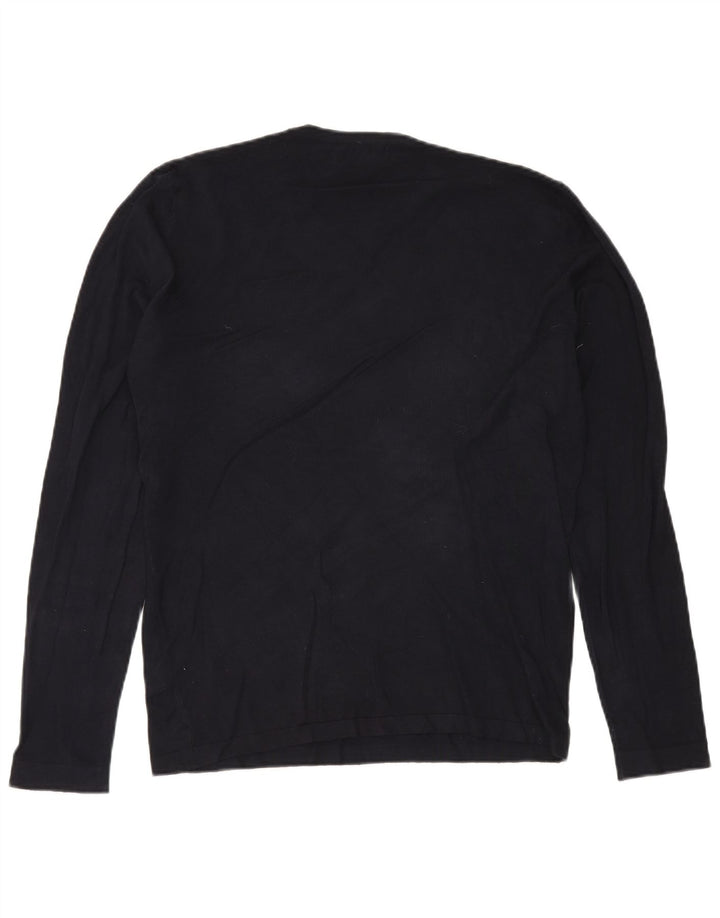 ZARA Herre sweater med rund hals XL marineblå viskose