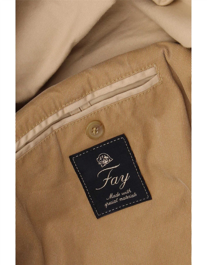 Fay Herre Utility 4-knaps blazerjakke UK 40 Large Beige