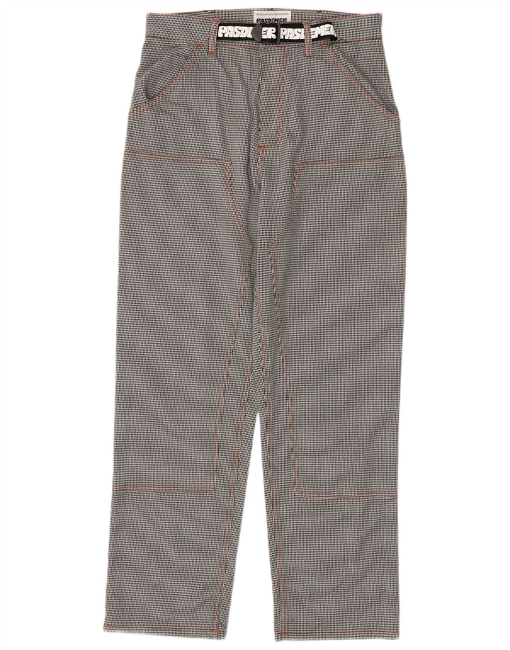 Pas De Mer Graphic Cargo Bukser til mænd W30 L30 Sort Houndstooth tegneserie