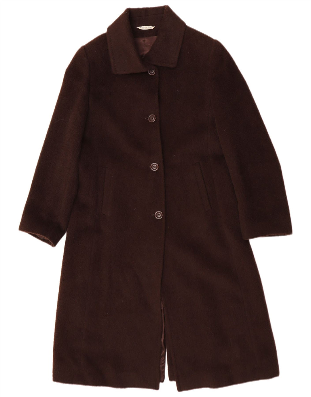 Vintage overfrakke til kvinder IT 48 XL brun uld
