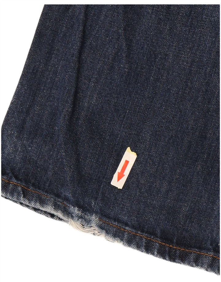 Fedt ansigt til mænd lige jeans W34 L30 marineblå bomuld