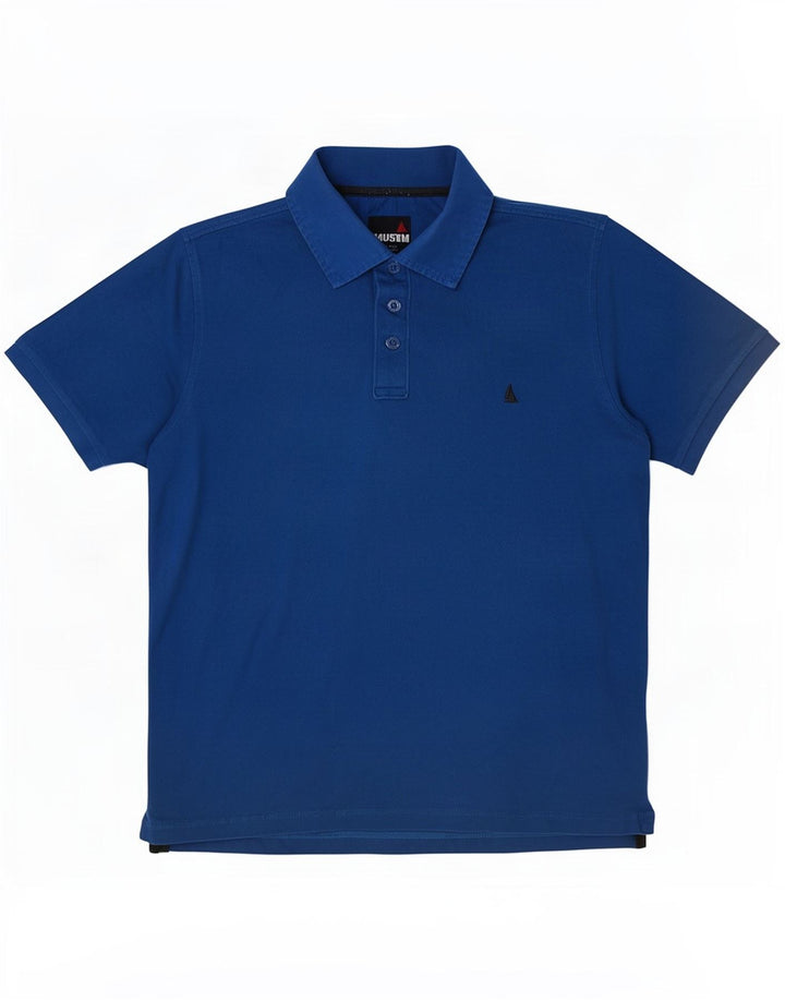 Musto herre poloshirt Medium blå bomuld