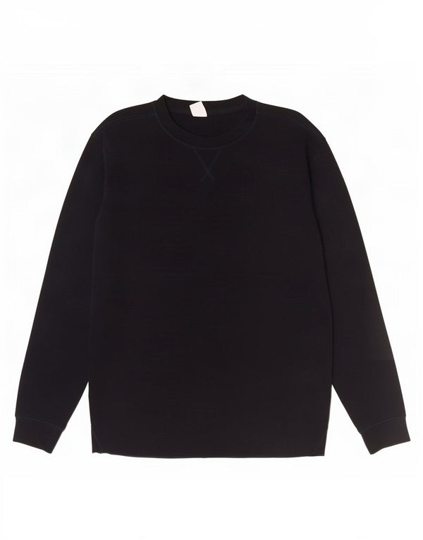 Zara Herre Top Langærmet Medium Sort Bomuld