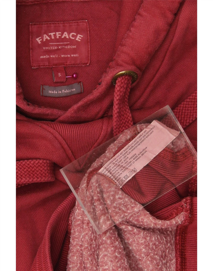 FAT FACE Mens Hoodie Jumper Small Red Polyester Vintage Fat Face and Second-Hand Fat Face from Messina Hembry 