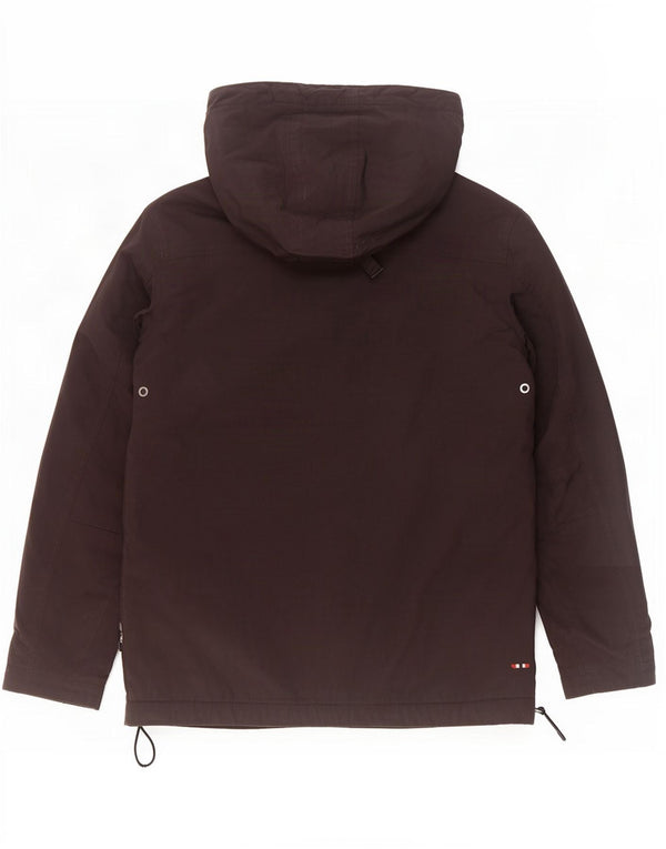 Napapijri Herre Grafisk Hættejakke Anorak UK 38 Medium Sort Polyamid